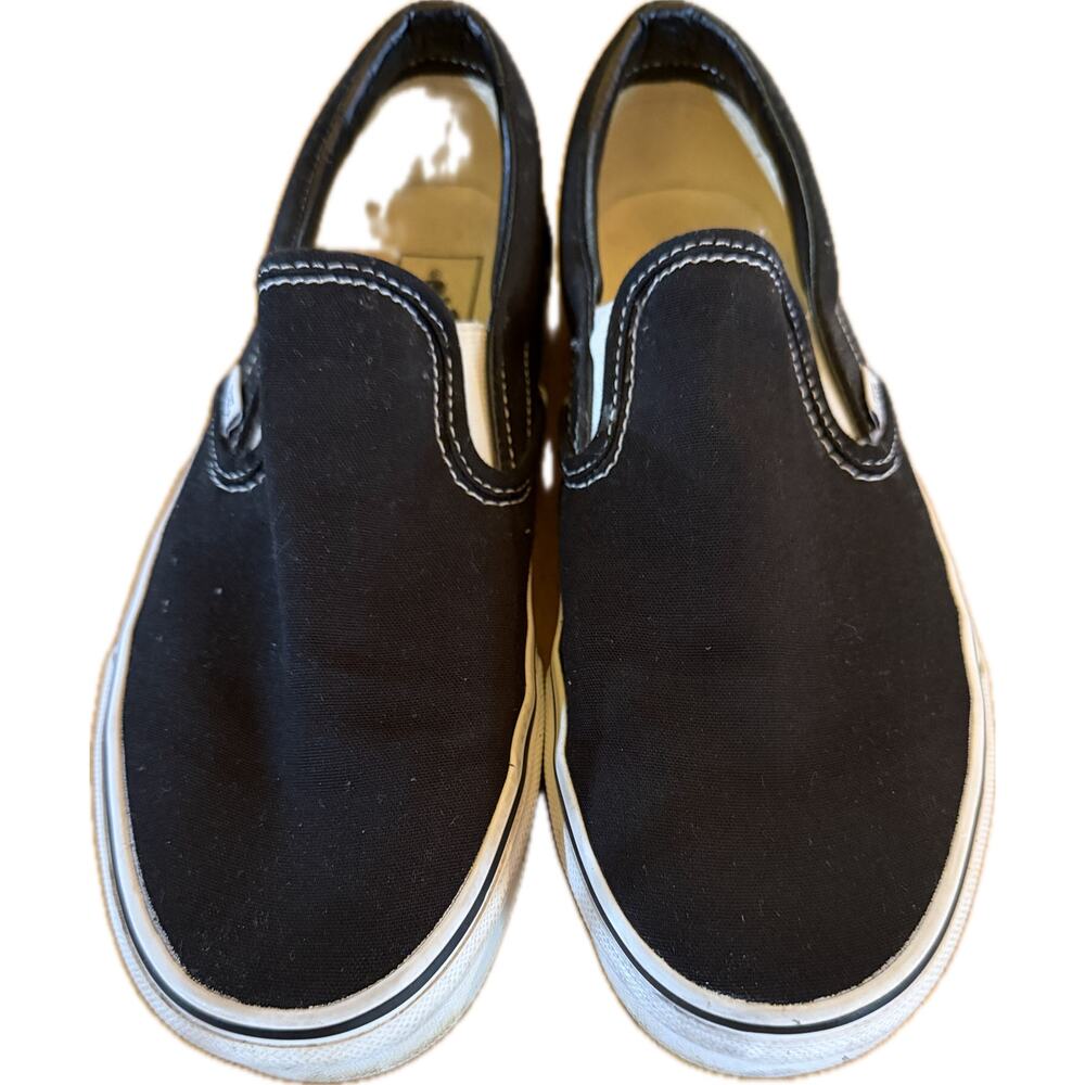 Vans Classic Slip-On Unisex Skate Shoes Black Size Mens 7.5 Womens 9